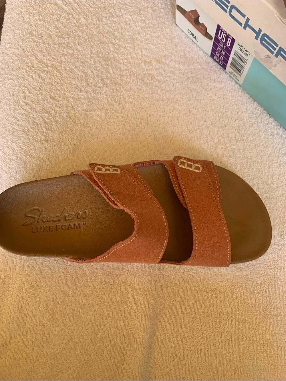 Skechers Women’s Coral Double-Strap Slide Sandal
